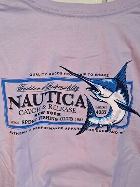 Nautica Men's Lavender 'Catch & Release' Swim Shirt